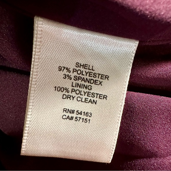 Eliza J ‘3/4 Length Bell Sleeve Fit & Flare Dress’ in “Plum Burgundy” Size 12 - Picture 11 of 15